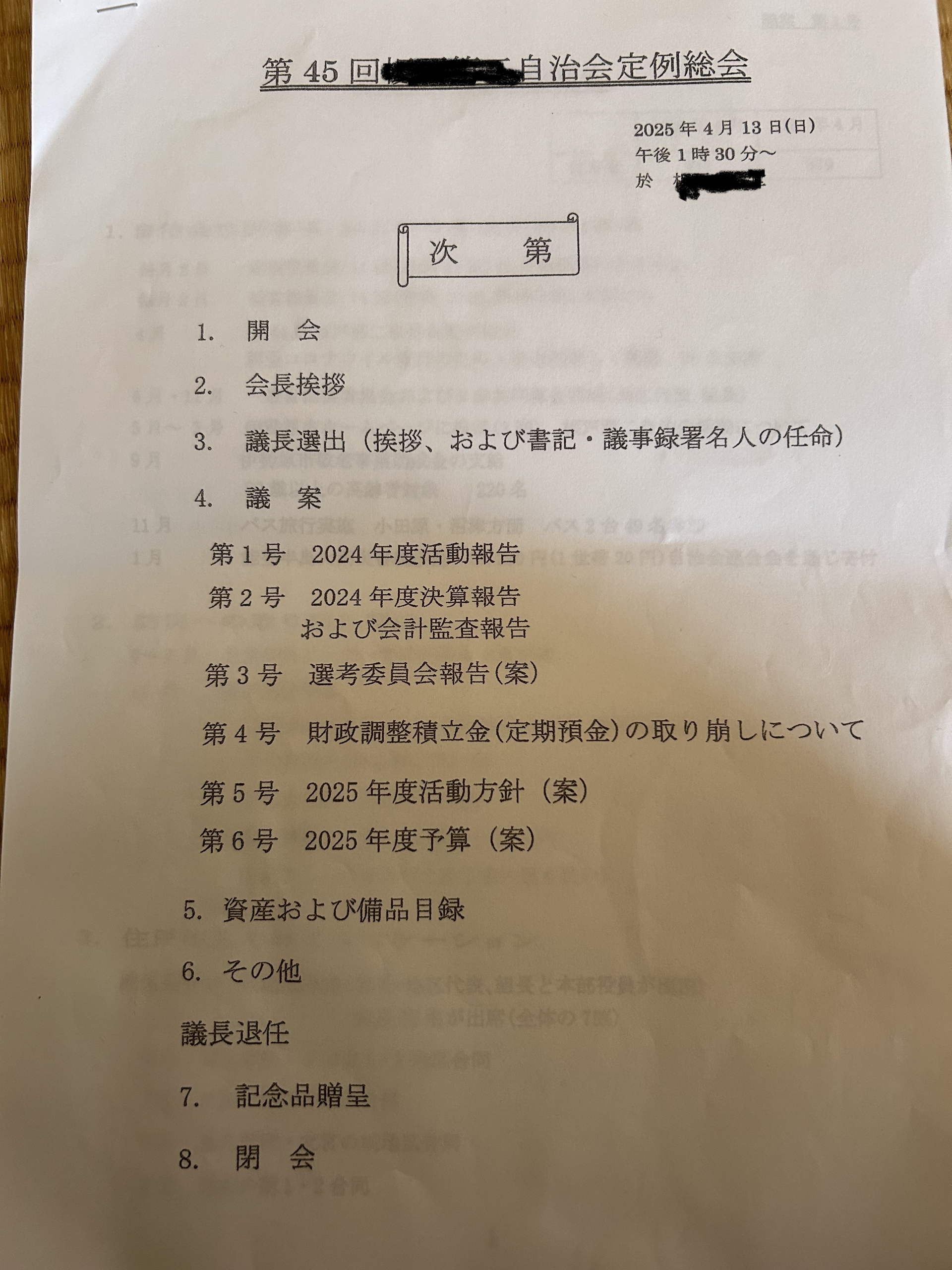 【 １８４８ 】  自治会活動の未来
